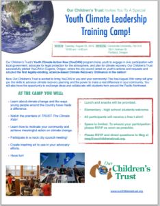 OCT Climate Leadership Training